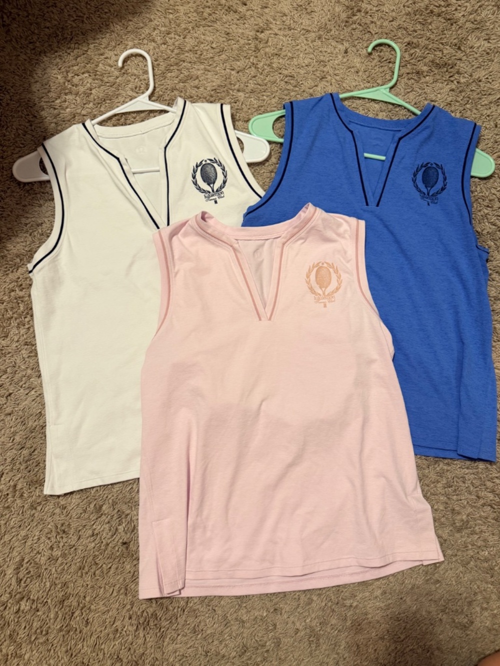 Three- Lululemon V-Neck Tennis Tank Top Size Small Lightweight and breathable